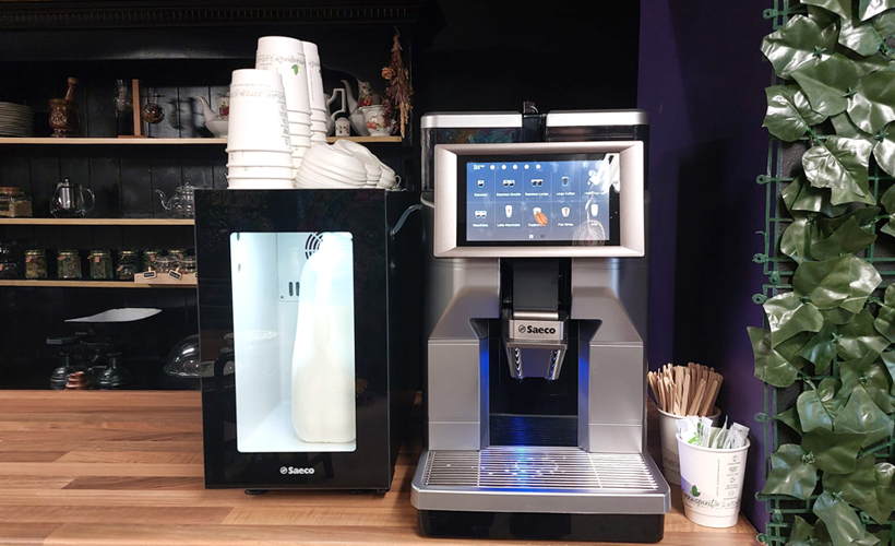 Show Your Business’ Vision by Choosing the Right Reception Desk 14 coffee and water station b2b fitout