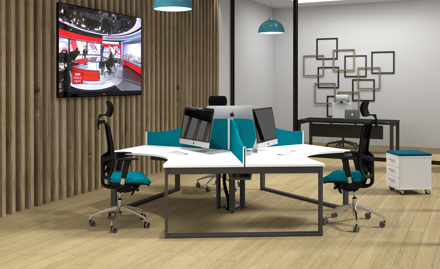 Corner L Shaped Desks - B2B Office Interiors