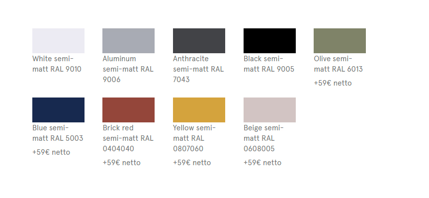 Colorful Frame options