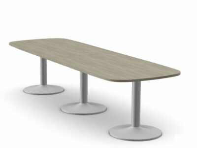 Kito-Oval-Meeting-Table,-Triple-Cylinder-Leg