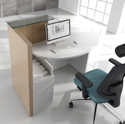 OVO Compact Reception Desk (Copy) - B2B Office Interiors