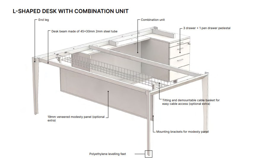 Executive-Desk-Quadr-X9 technical details