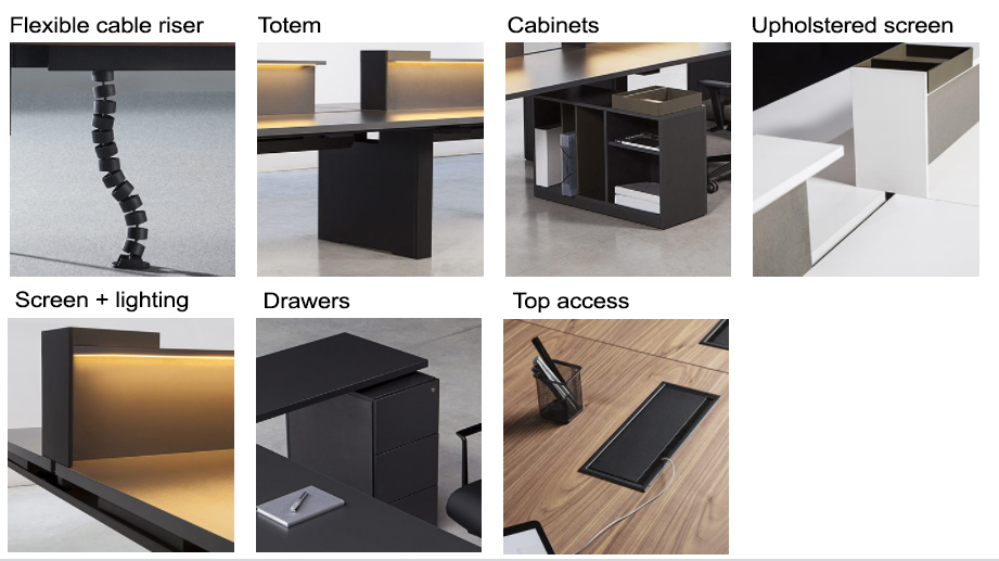 BAT Bench Desking Accessories