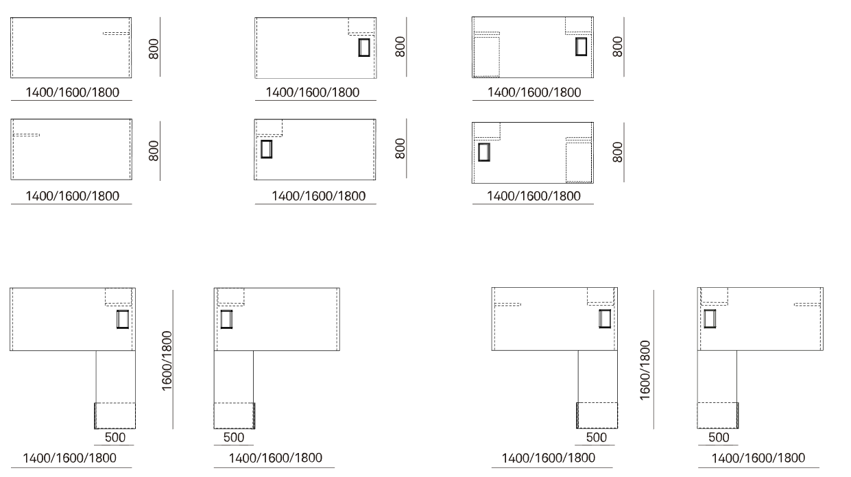 BAT Bench Desking Layout Options