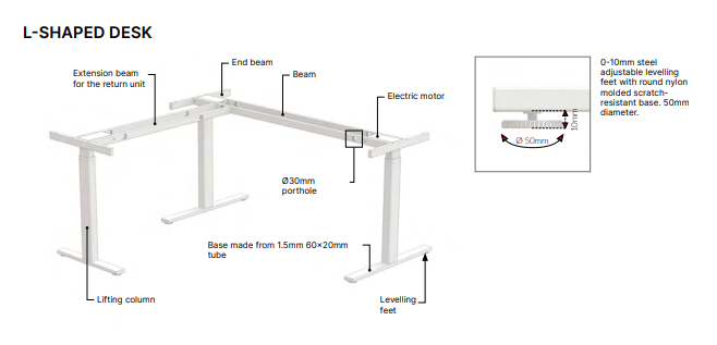 HEIGHT ADJUSTABLE desk Up&Up