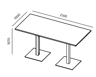 High Table Greko dimensions