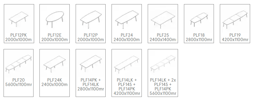 Meeting Table OGI A Configurations