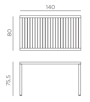 Outdoor table CUBE