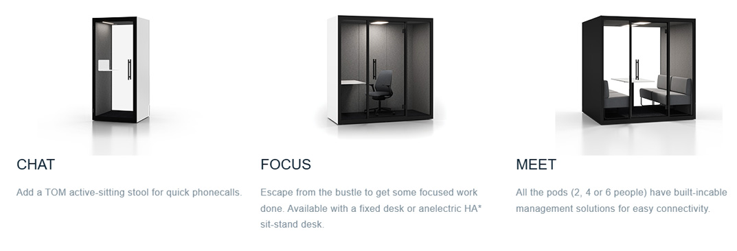 CHATBOX acoustic pods