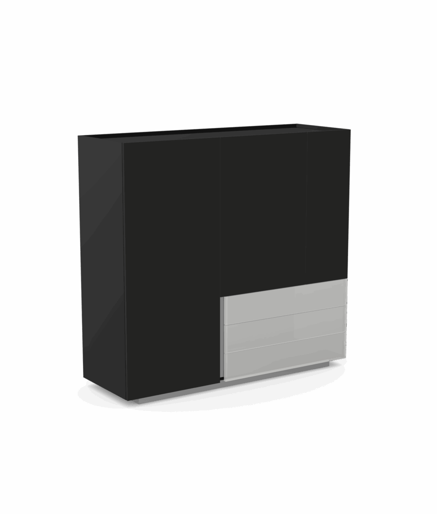 Ostin Cabinets, High Capacity Storage with Sleek Linear Visual Effect