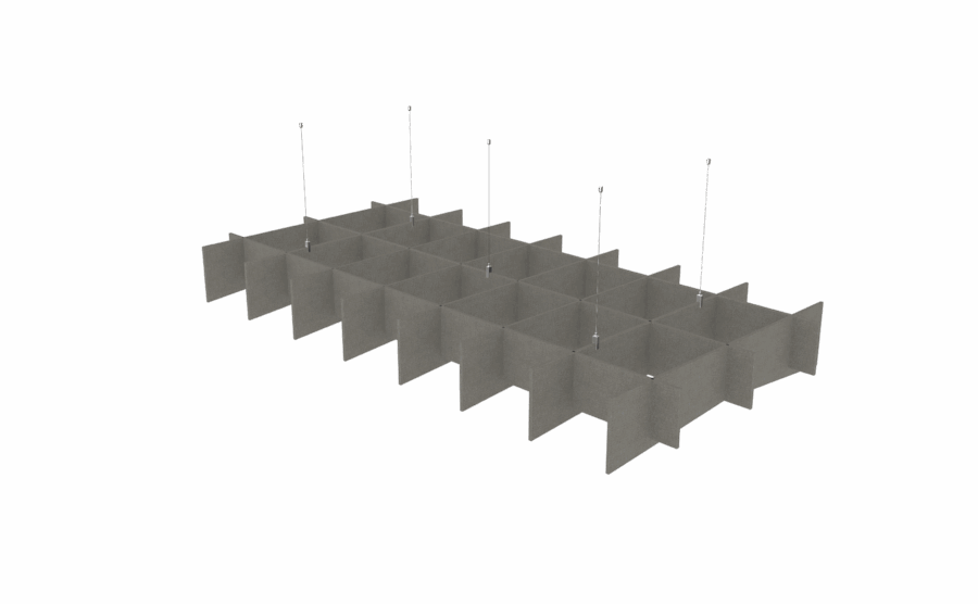 Koala Acoustic Grids, Ceiling Hanging