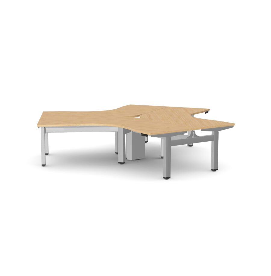 Leap 3 Person Height Adjustable Workstation