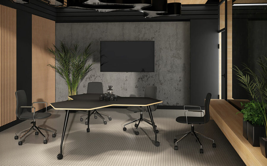 Sirio Mobile Geometric Meeting Tables