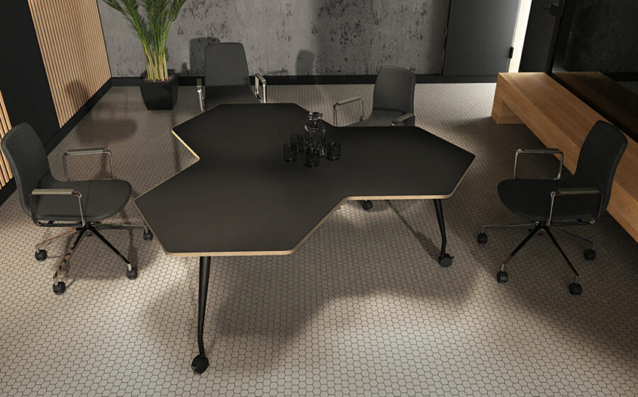 Sirio Mobile Geometric Meeting Tables