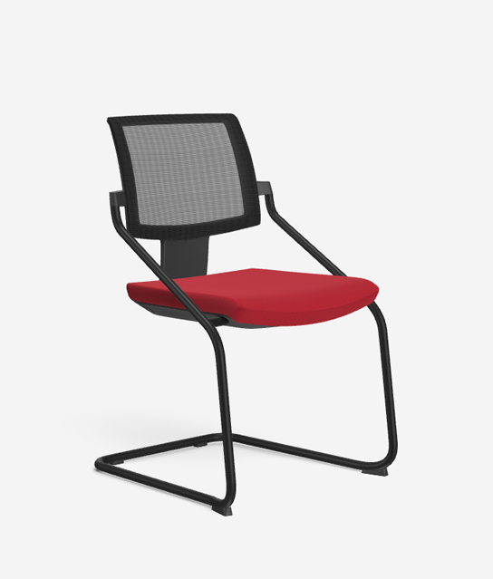 Xenon Net Stackable Visitor Chair, Cantilever Base - Model 20V 1 xenon stack net cantilever chair
