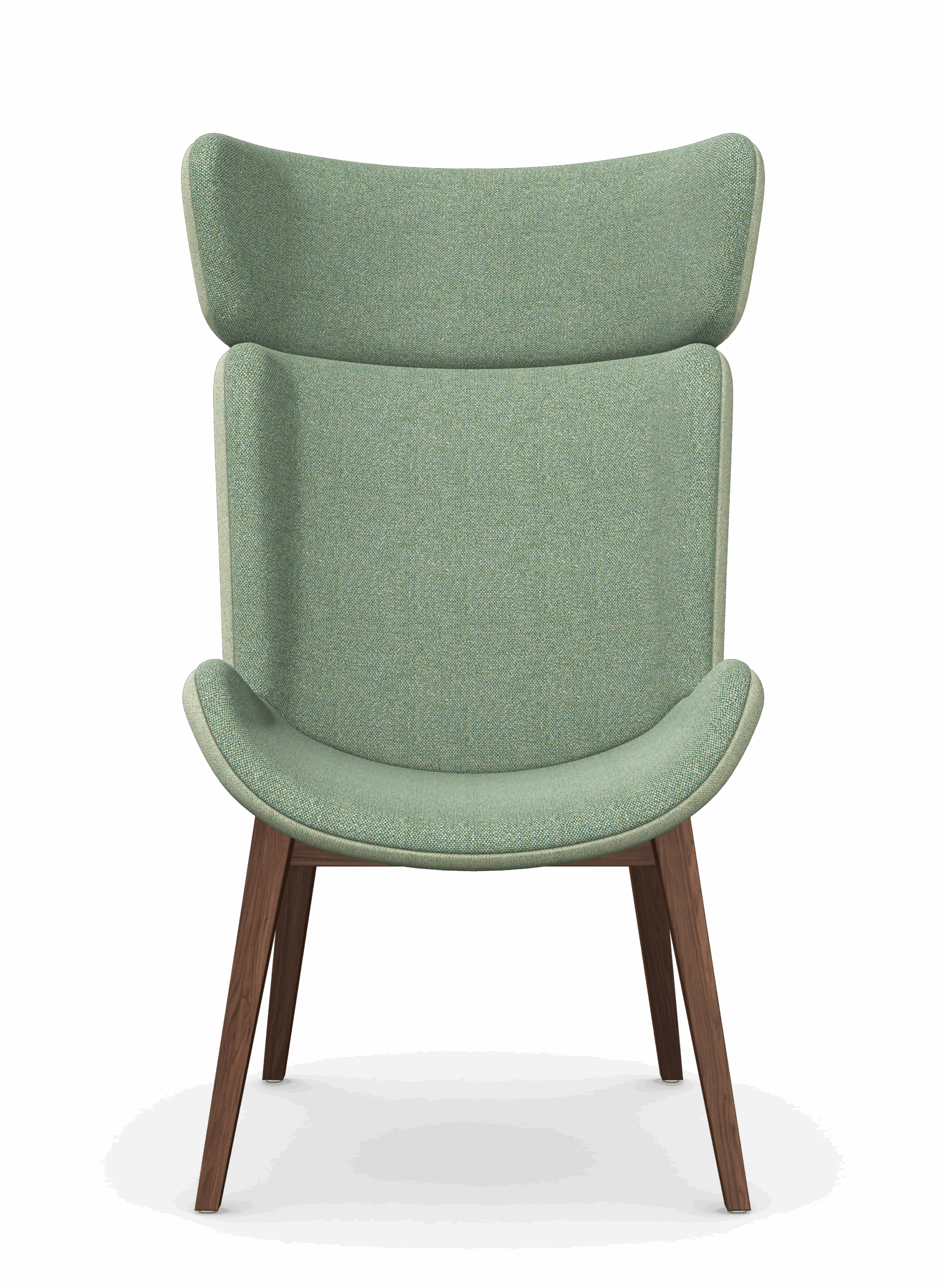 HARPA - Wingback Chair, 4 Wooden Legs 1 HARPA - Wingback Chair, 4 Wooden Legs