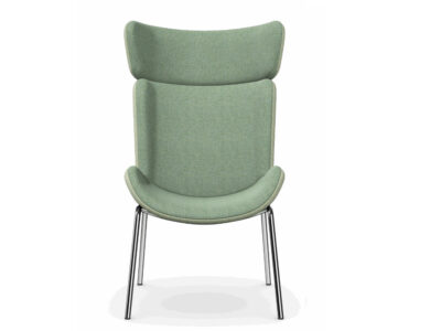 HARPA Wingback Chair with 4 Metal Legs
