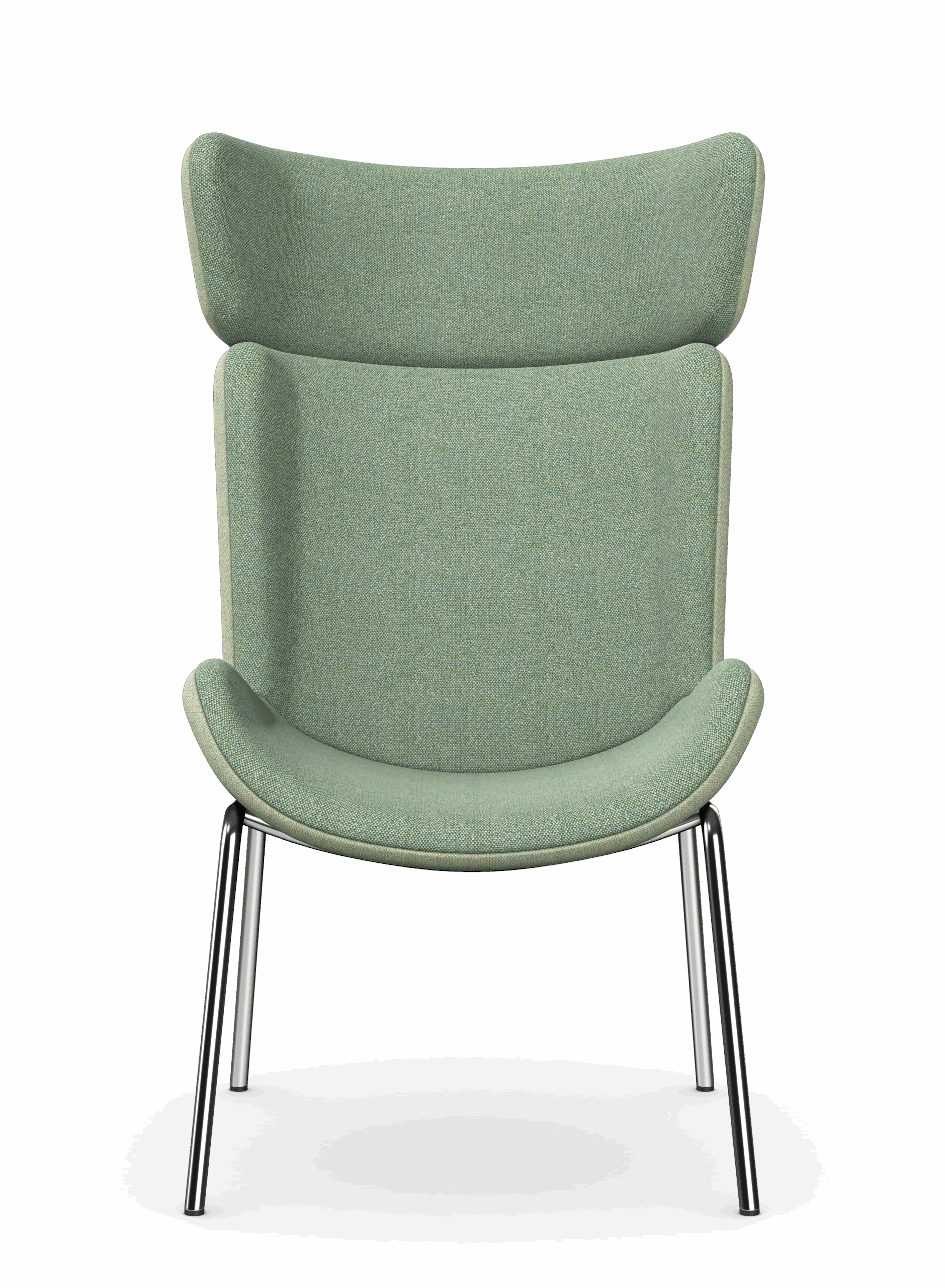 HARPA - Wingback Lounge Chair with 4 Metal Legs 1 HARPA - Wingback Lounge Chair with 4 Metal Legs