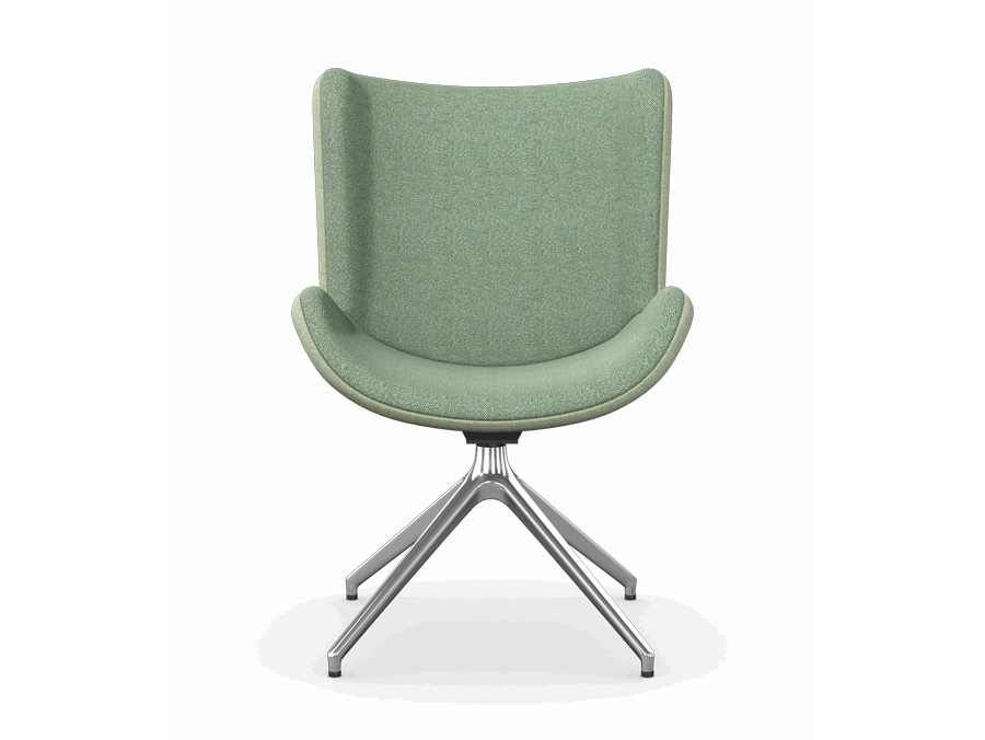 HARPA - Chair, Pyramidal Aluminium Base 1 harpa pyramidal aluminium base chair