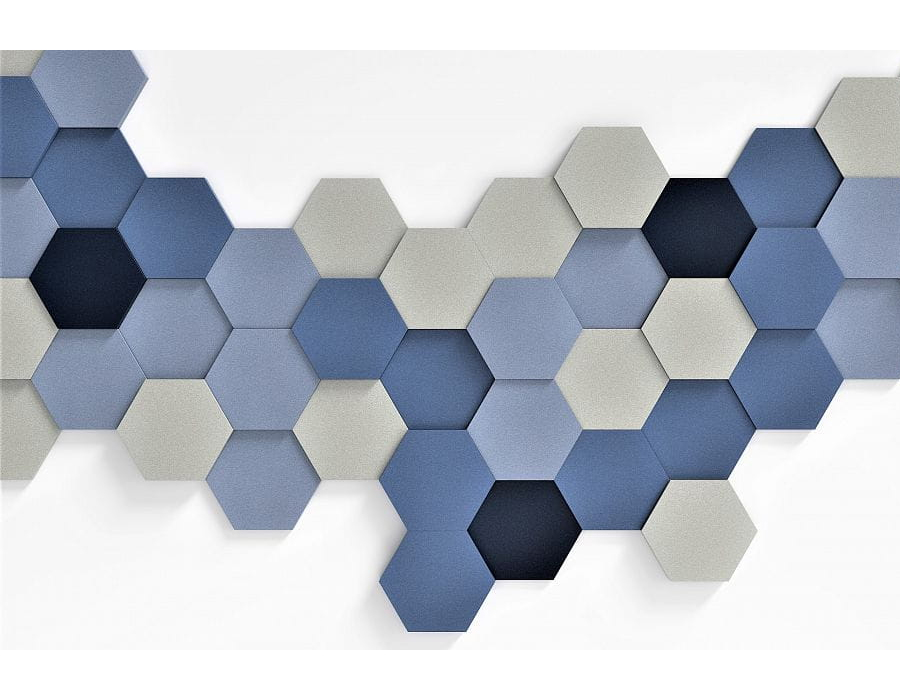 FLUFFO Hexa - Soft Acoustic Wall Panels 2 Fluffo Acoustic Wall Panels