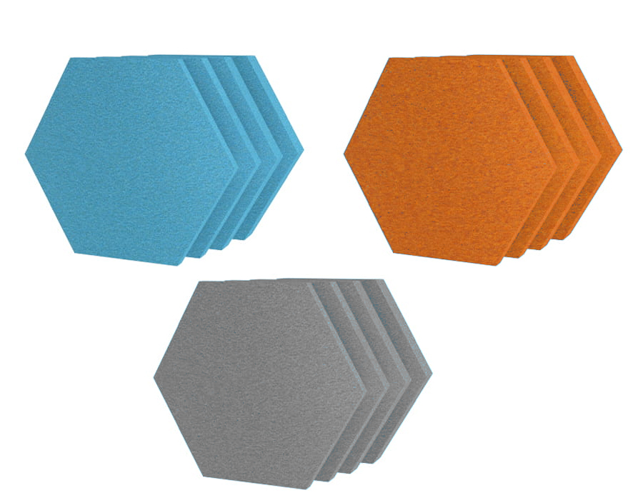 FLUFFO Hexa - Soft Acoustic Wall Panels 1 Fluffo Acoustic Wall Panels