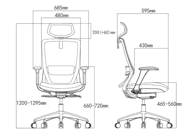 Nickel Task Operator Office Mesh Chair