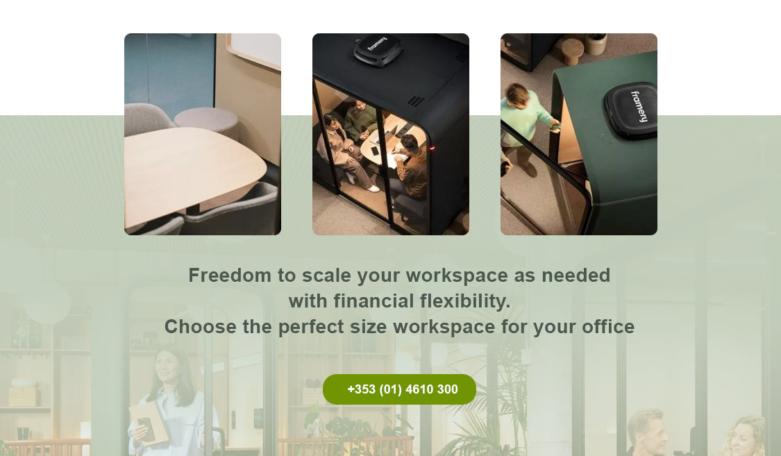 Framery Pod Rental banner